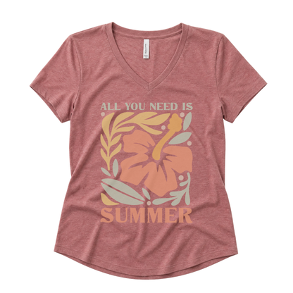All You Need Is Summer - Super Soft V Neck
