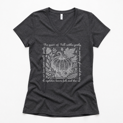 The Quiet Of Fall - Super Soft V Neck