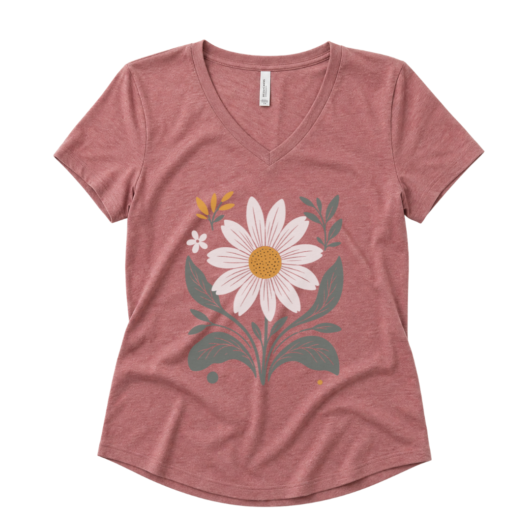 Daisy Days - Super Soft V Neck