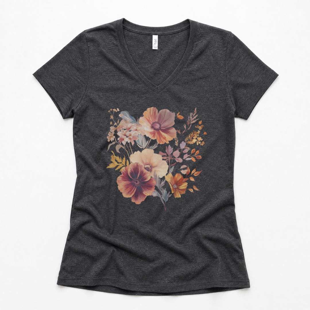 Sunset Floral - Super Soft V Neck