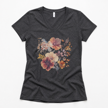 Sunset Floral - Super Soft V Neck