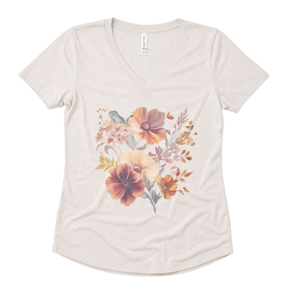 Sunset Floral - Super Soft V Neck