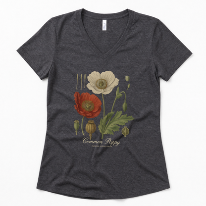 Common Poppy - Super Soft V Neck