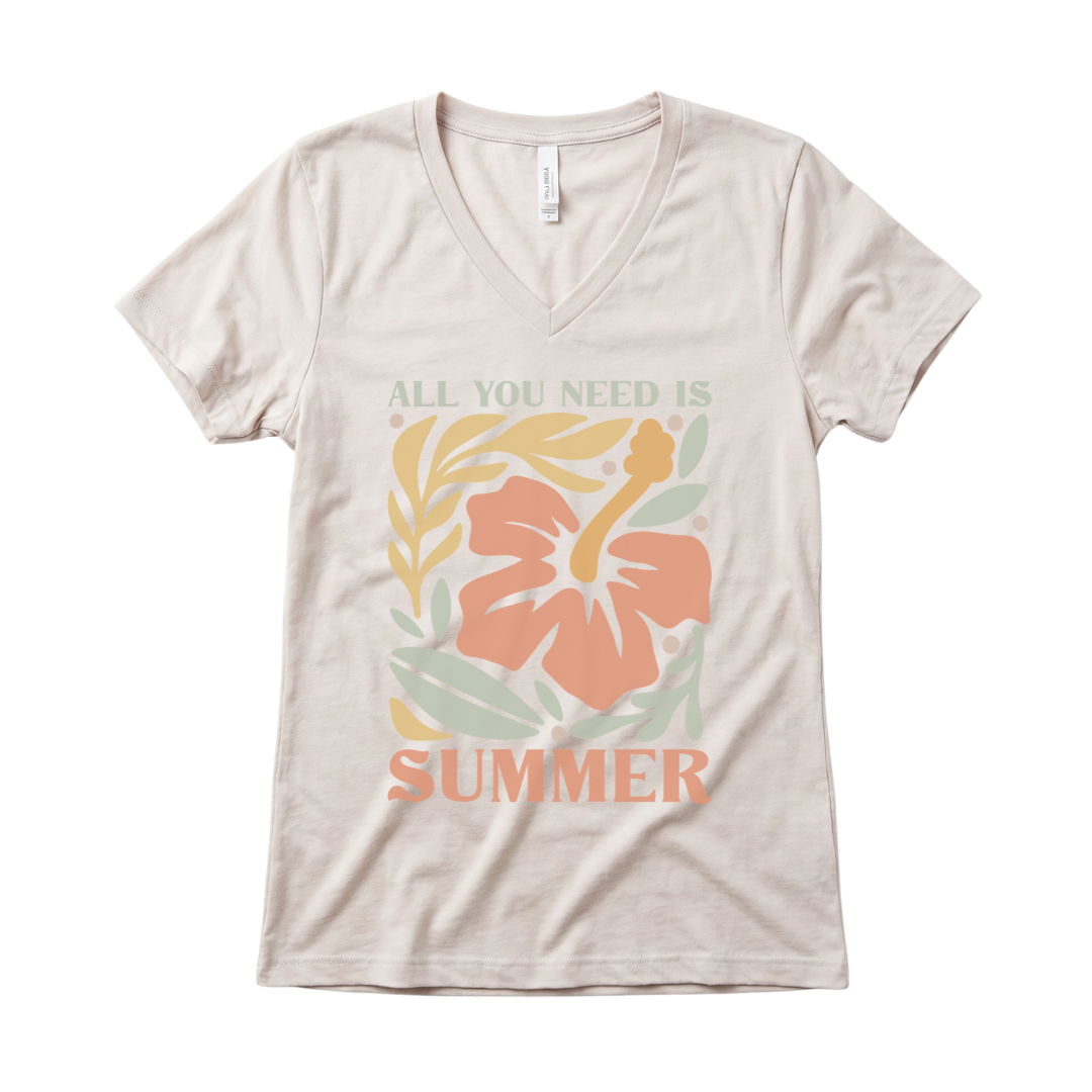 All You Need Is Summer - Super Soft V Neck