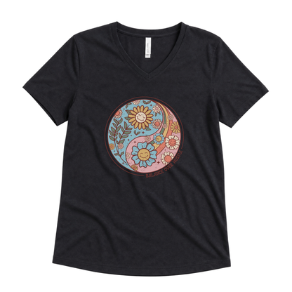 Flowers and Yang - Super Soft V-Neck