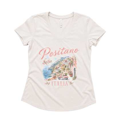Vintage Positano Painting - Super Soft V-Neck