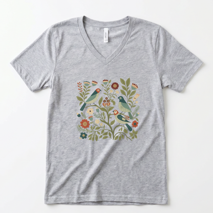 Folk Aviary - Super Soft V Neck