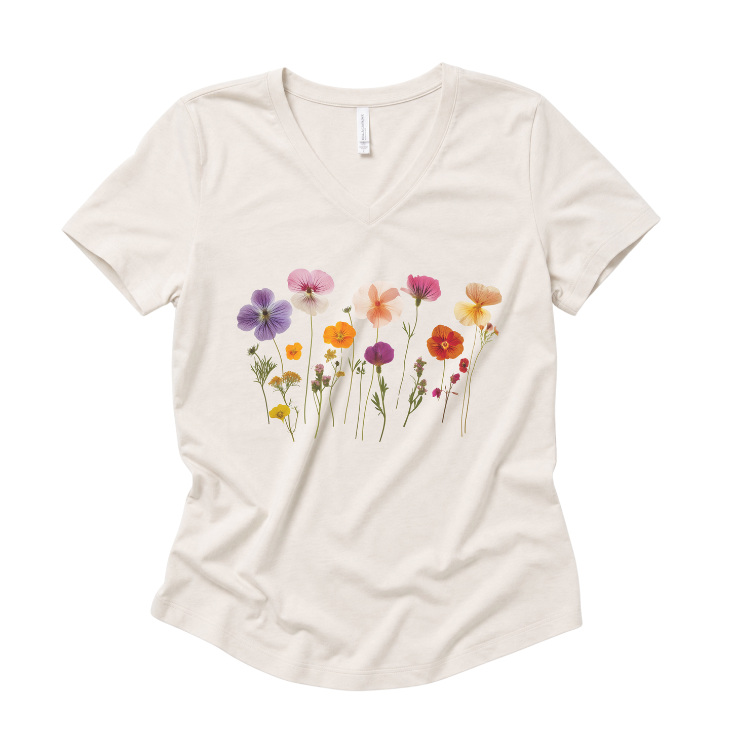 Pressed Flowers - Super Soft V Neck