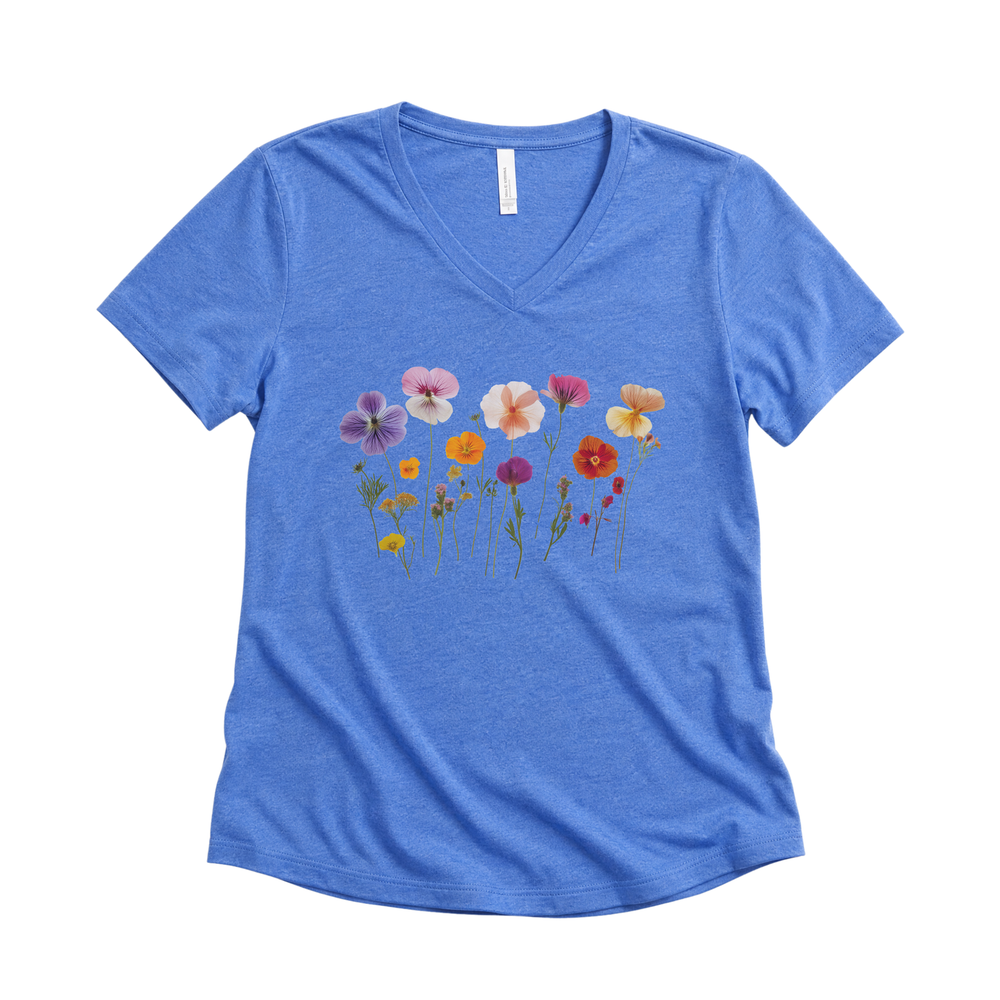 Pressed Flowers - Super Soft V Neck