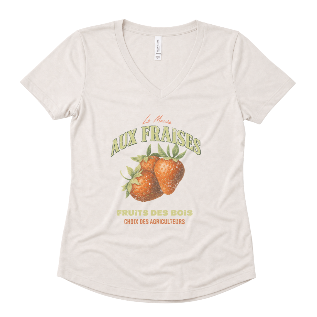 Aux Fraises - Super Soft V Neck