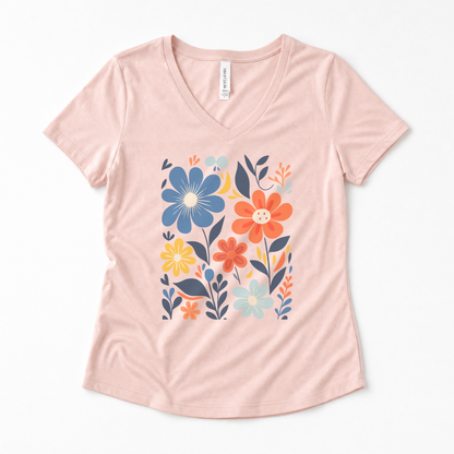Floral Riot - Super Soft V Neck