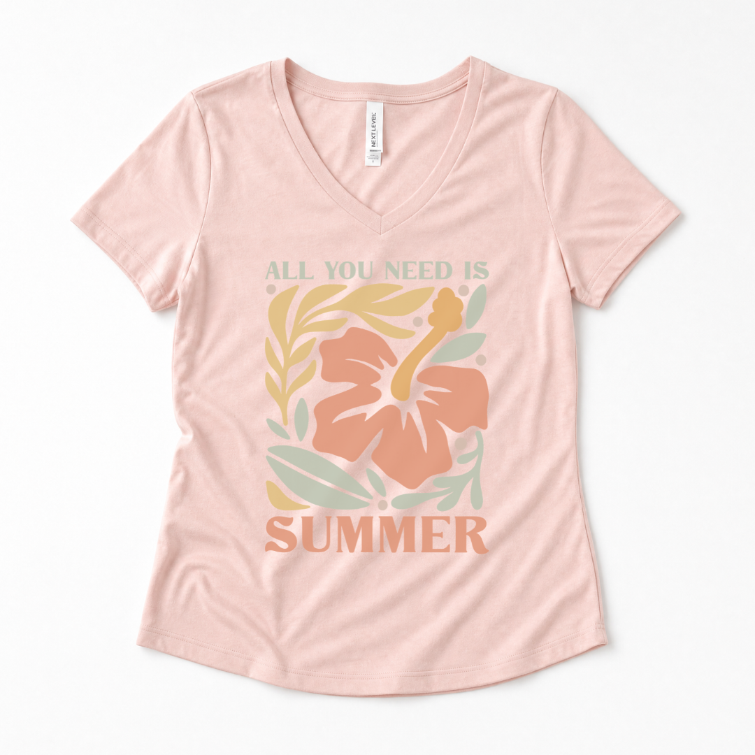 All You Need Is Summer - Super Soft V Neck