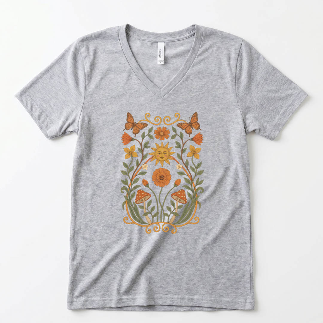 Golden Butterfly - Super Soft V Neck