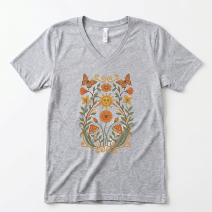 Golden Butterfly - Super Soft V Neck
