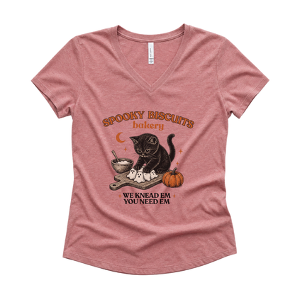 Spooky Biscuit Bakery - Super Soft V Neck