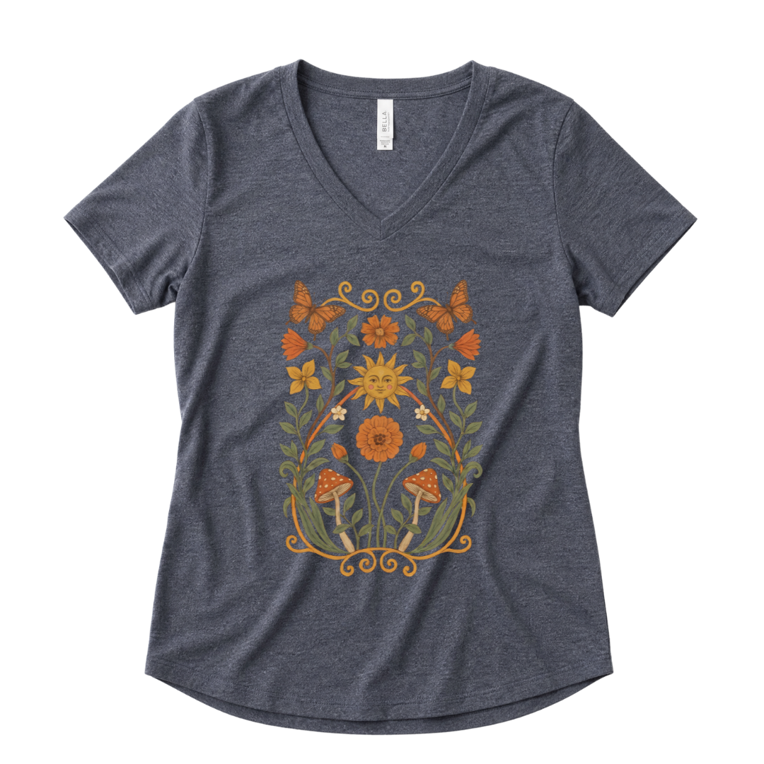 Golden Butterfly - Super Soft V Neck