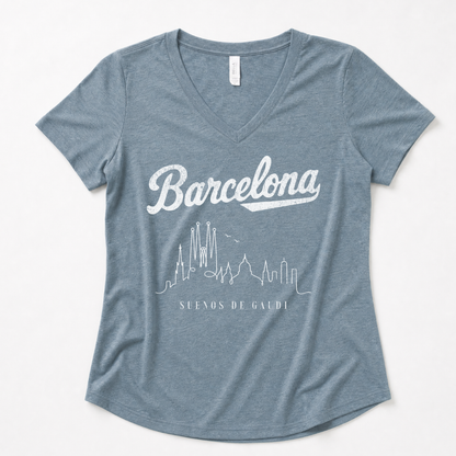 Barcelona, Dreams Of Gaudi - Super Soft V Neck