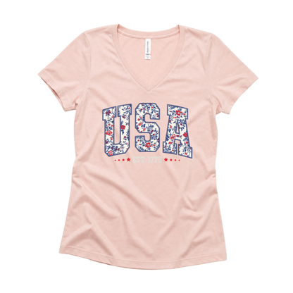 Floral USA - Super Soft V Neck