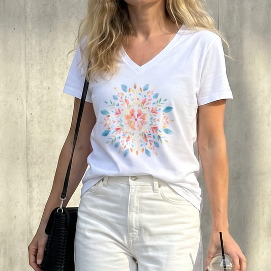 Plant Mandala - Super Soft V-Neck