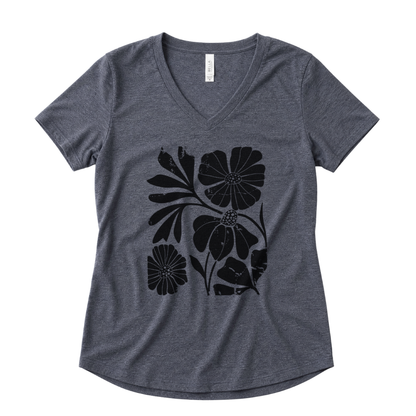 Artistic Boho Floral - Super Soft V Neck