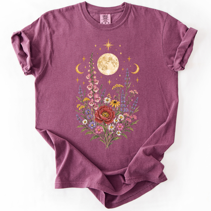Mystic Moon -  Relaxed Fit Vintage Wash T Shirt