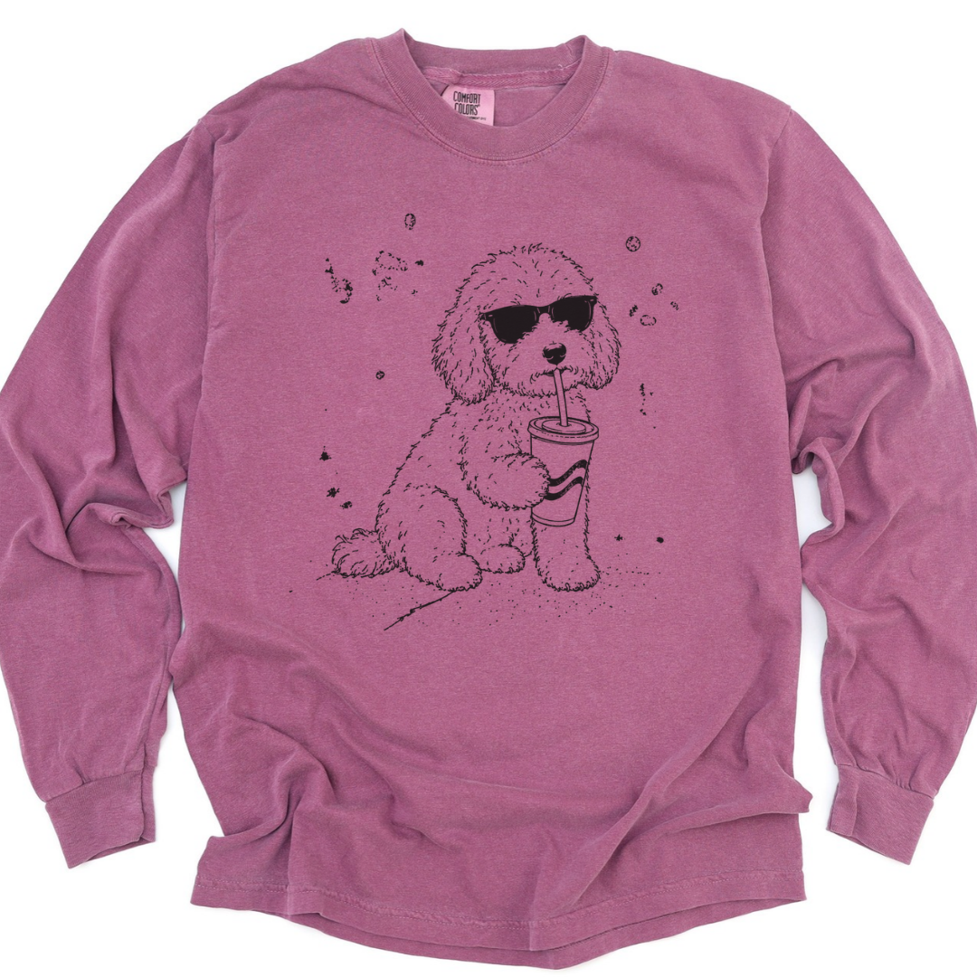 Soda Dog - Comfort Colors Long Sleeve Premium T Shirt