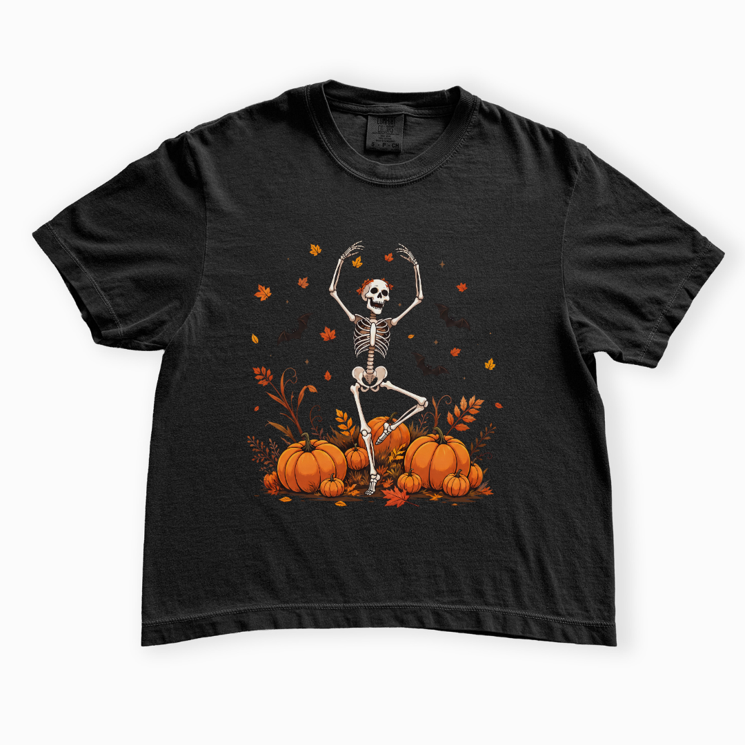 Dancing in the Pumpkin Patch - Comfort Colors Boxy Cropped Tee
