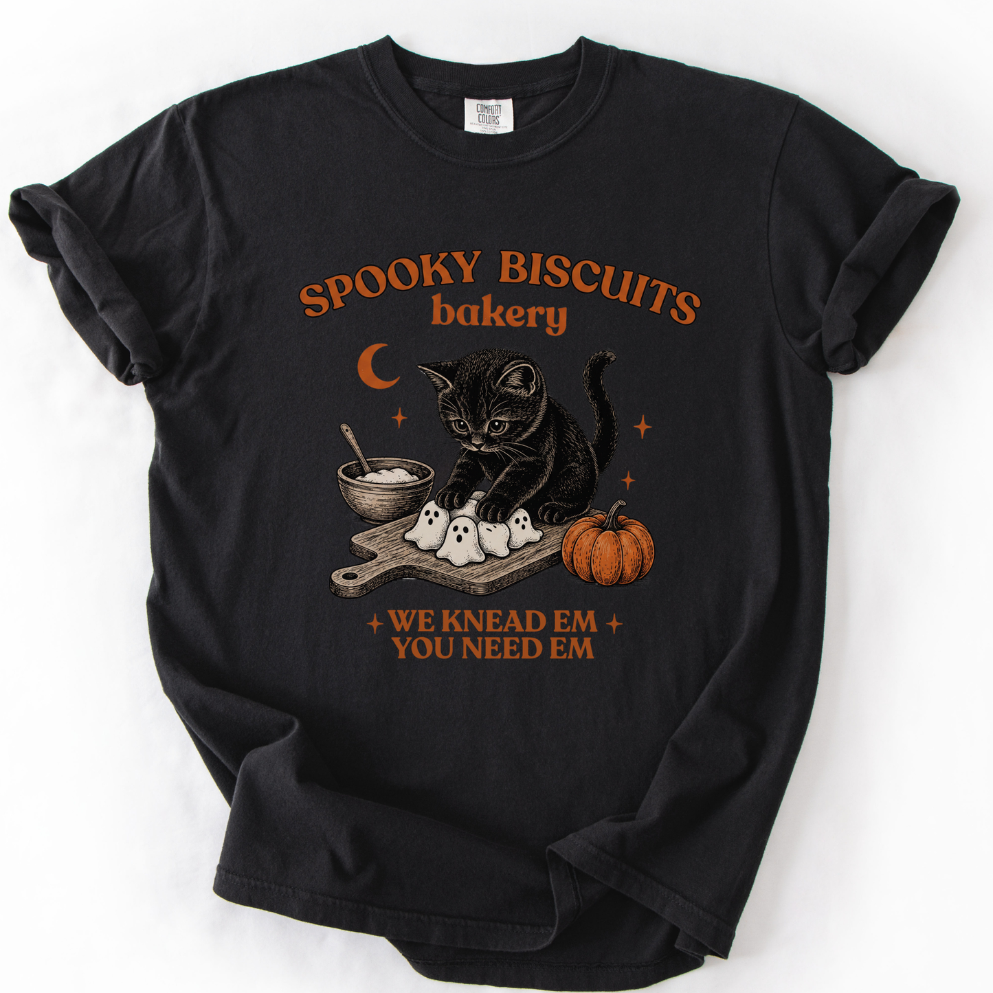 Spooky Biscuit Bakery -  Comfort Colors Relaxed Fit Premium T Shirt