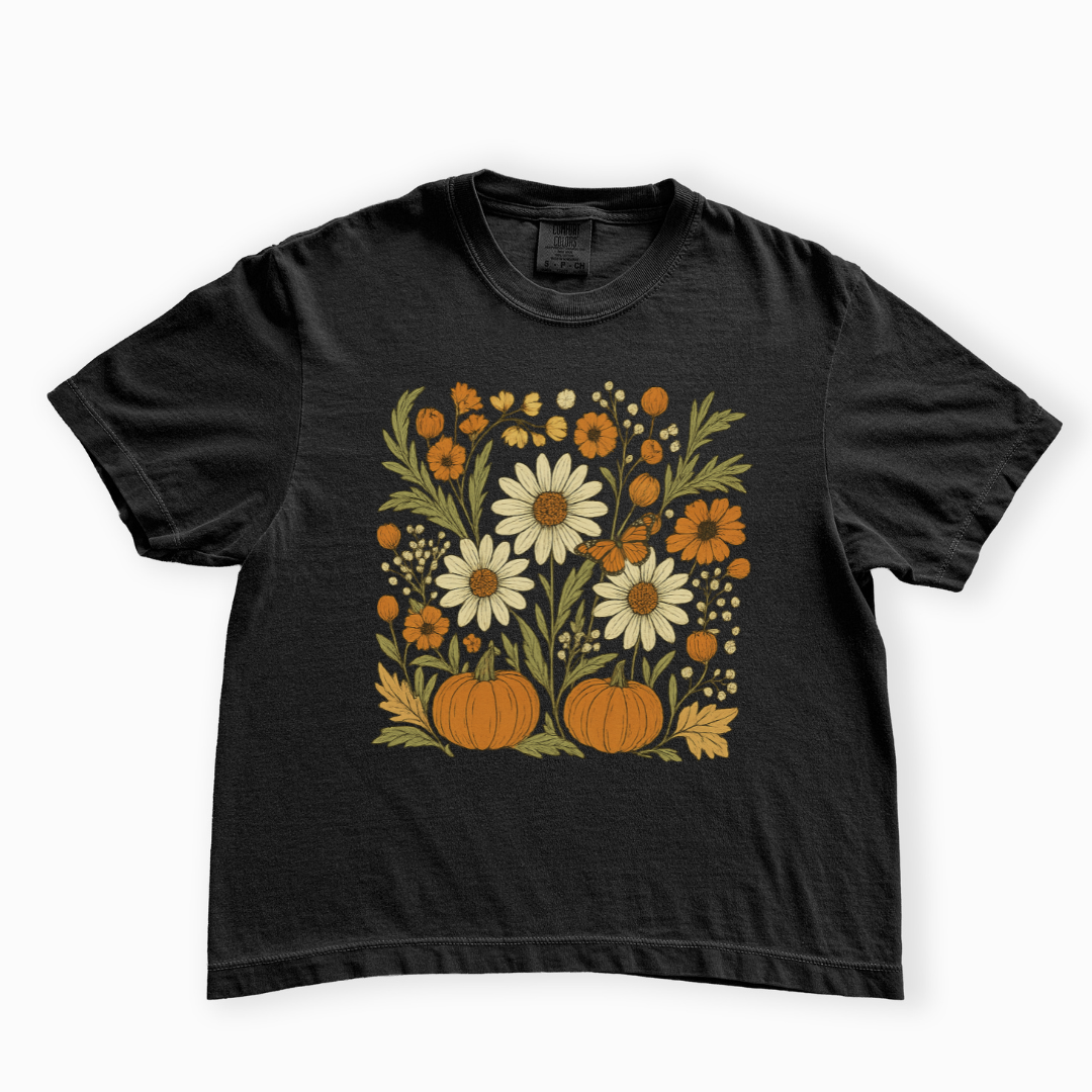 Autumn Harvest - Comfort Colors Boxy Cropped Tee