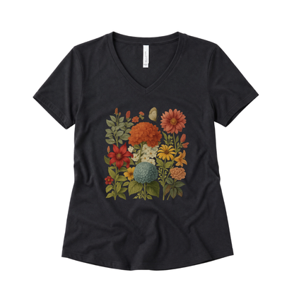 Hydrangea Bloom - Super Soft V Neck