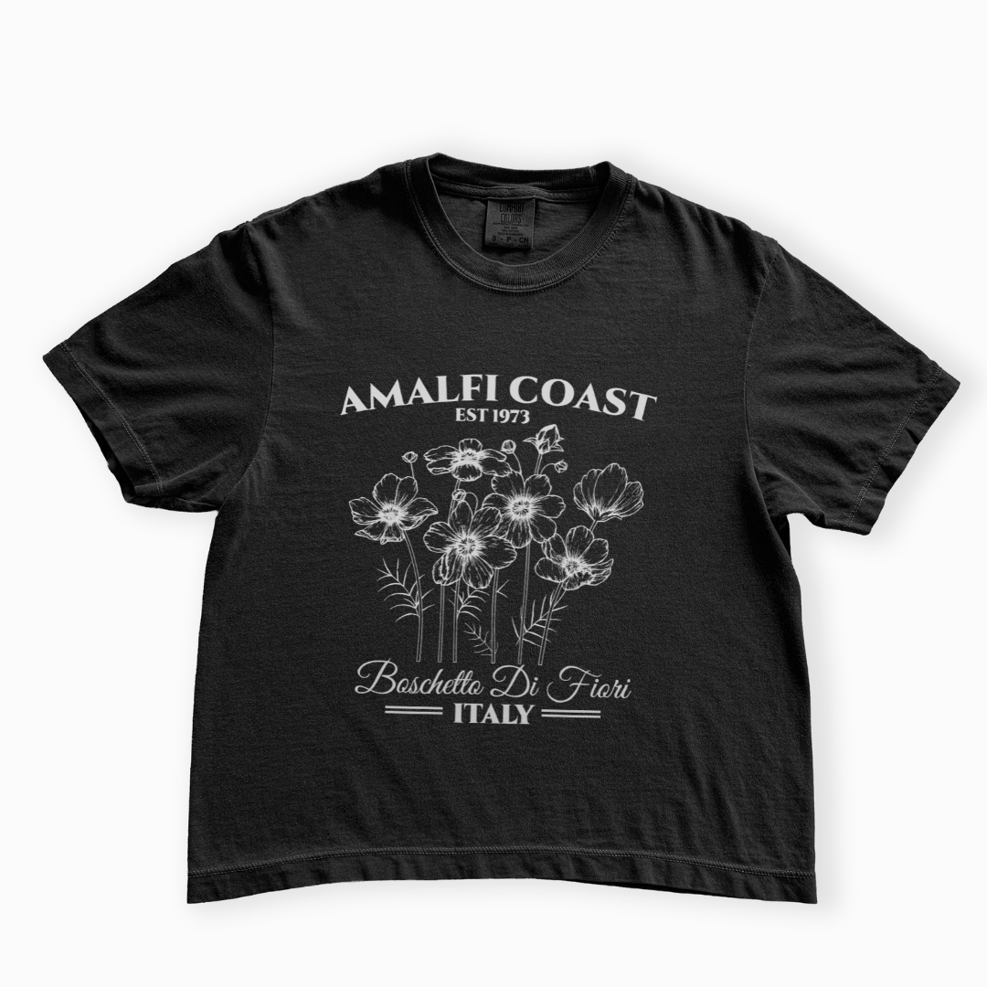 Amalfi Coast - Comfort Colors Boxy Cropped Tee