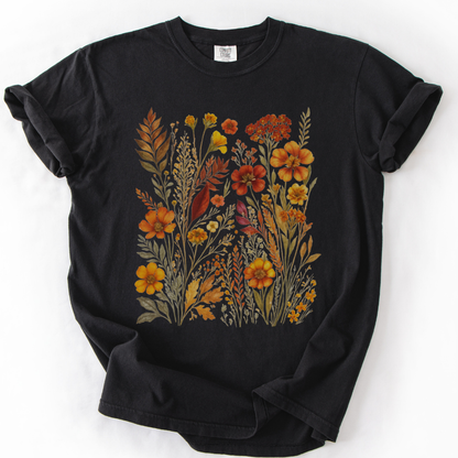 Autumn Floral - Comfort Colors Relaxed Fit Premium T Shirt