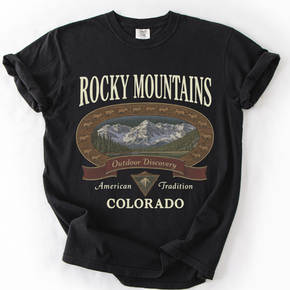 Rocky Mountains - Comfort Colors Relaxed Fit Premium T Shirt