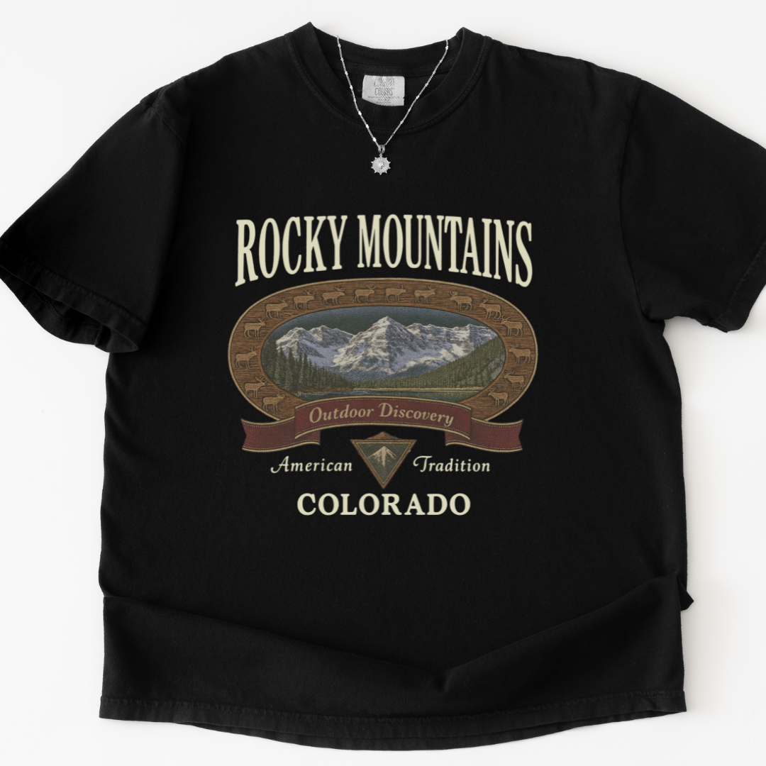 Rocky Mountains - Comfort Colors Relaxed Fit Premium T Shirt
