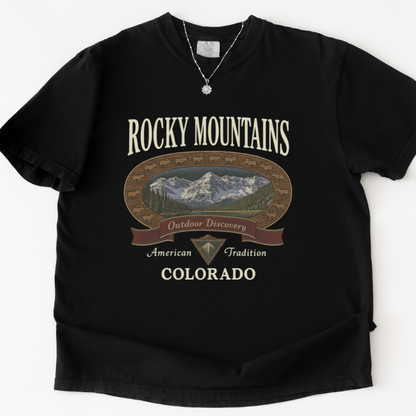 Rocky Mountains - Comfort Colors Relaxed Fit Premium T Shirt