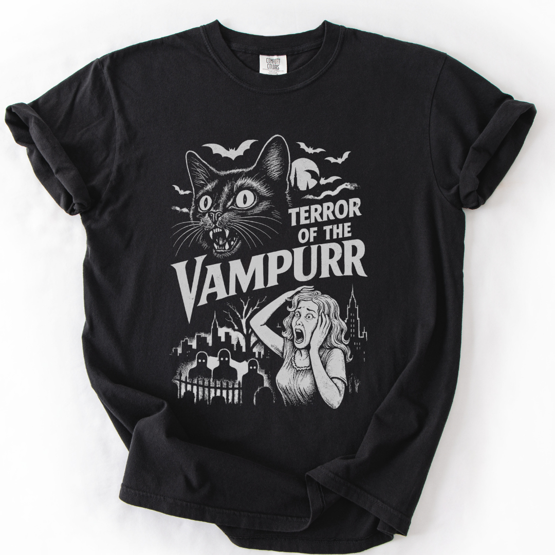 Terror Of The Vampurr -  Relaxed Fit Vintage Wash T Shirt