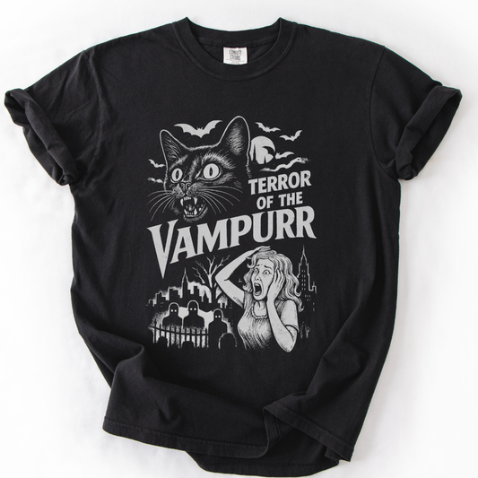 Terror Of The Vampurr -  Relaxed Fit Vintage Wash T Shirt