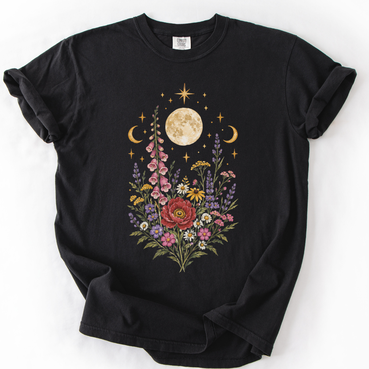 Mystic Moon -  Relaxed Fit Vintage Wash T Shirt