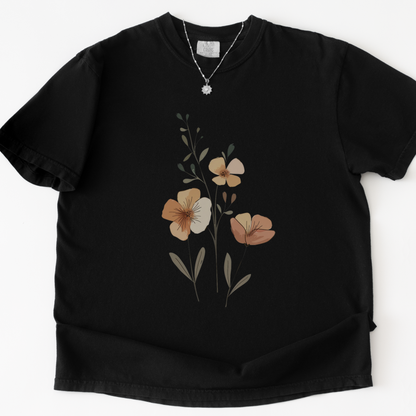 Boho Water Color Flowers   - Comfort Colors Relaxed Fit Premium T Shirt