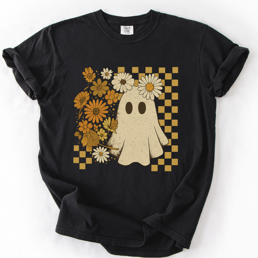 Floral Ghost -  Comfort Colors Relaxed Fit Premium T Shirt