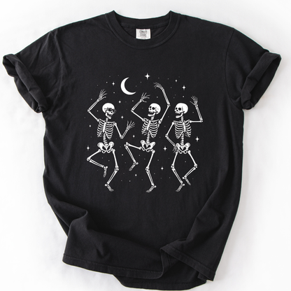 Midnight Bones and Boogie  Tee -  Comfort Colors Relaxed Fit Premium T Shirt