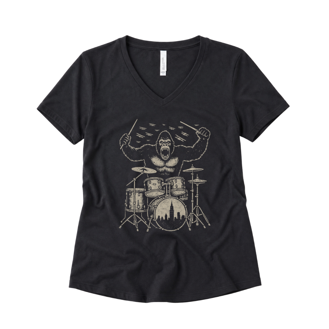 King Kong's Drum Solo- Super Soft V-Neck
