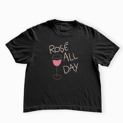 Rose All Day - Comfort Colors Boxy Cropped Tee