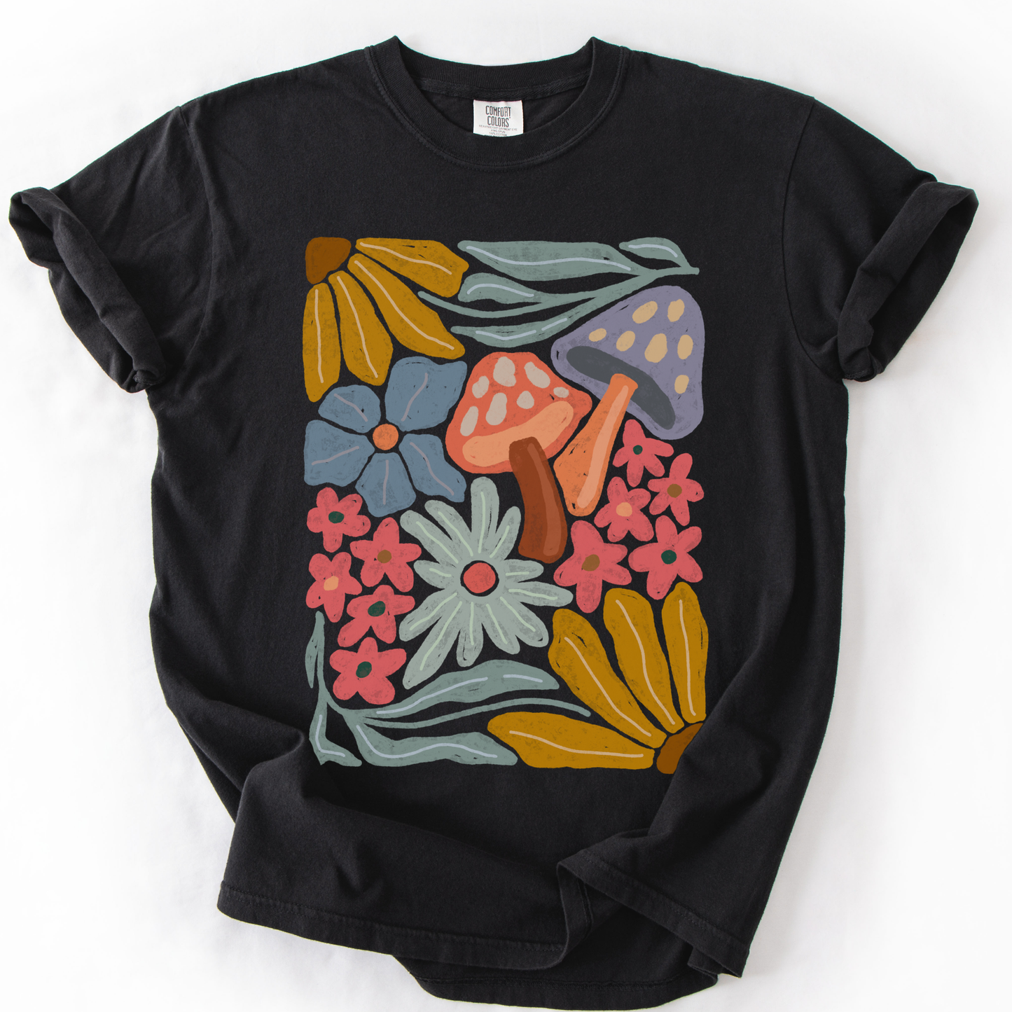 Mushroom Boho -  Comfort Colors Relaxed Fit Premium T Shirt
