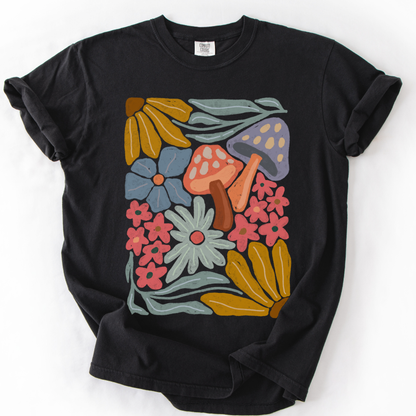 Mushroom Boho -  Comfort Colors Relaxed Fit Premium T Shirt