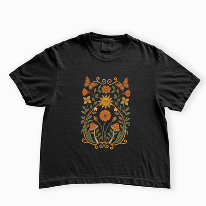 Golden Butterfly - Comfort Colors Boxy Cropped Tee