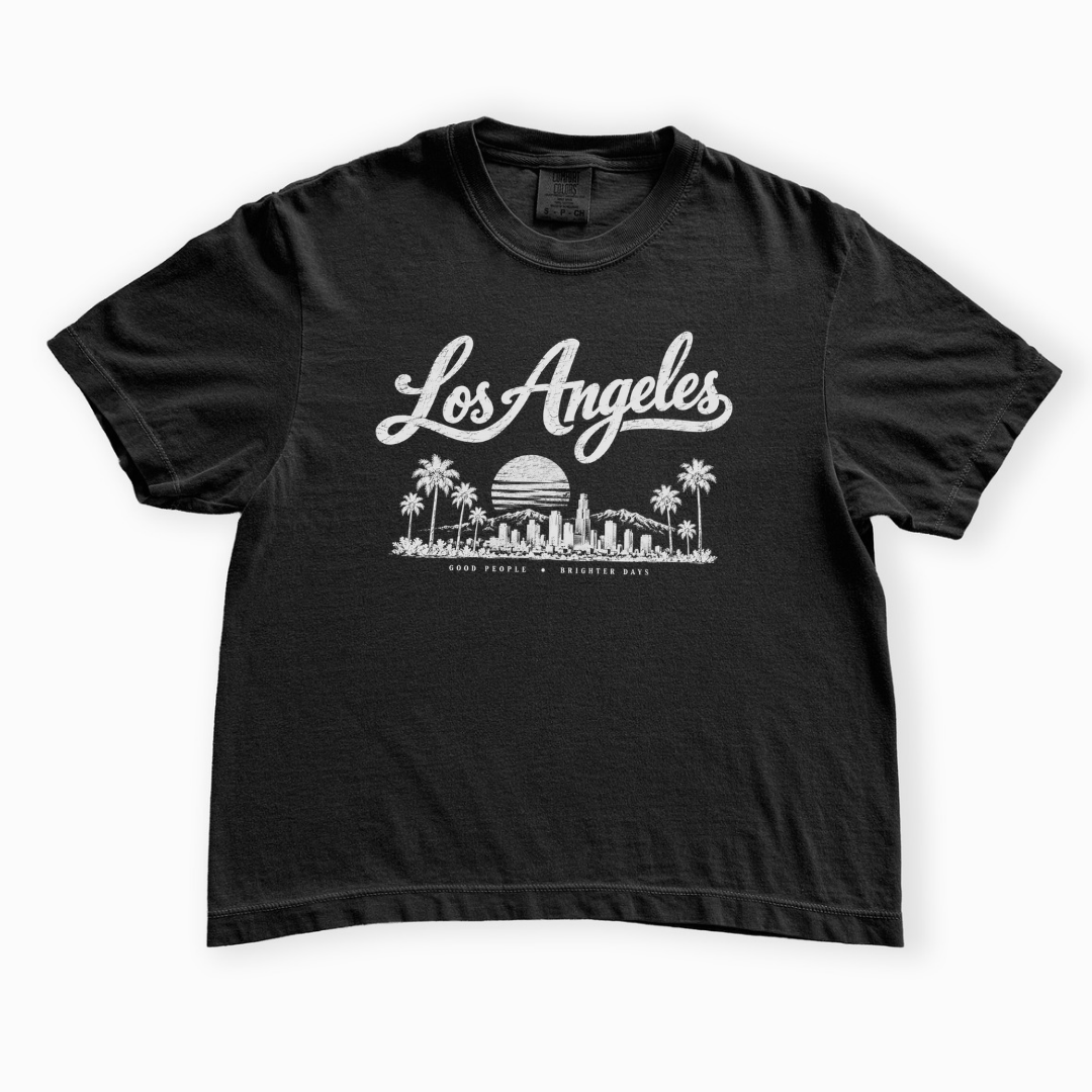 Los Angeles - Comfort Colors Boxy Cropped Tee