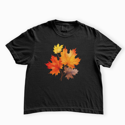 Autumn Leaves - Comfort Colors Boxy Cropped Tee