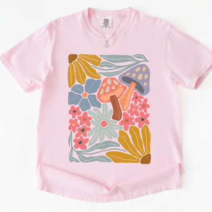 Mushroom Boho -  Comfort Colors Relaxed Fit Premium T Shirt