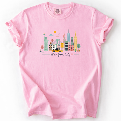 New York Sketch - Comfort Colors Relaxed Fit Premium T Shirt